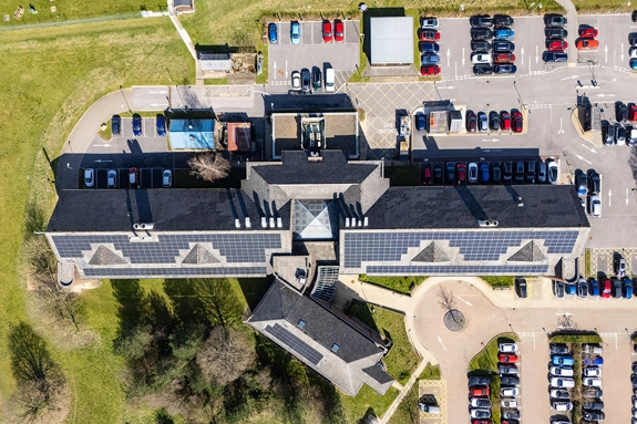 Erlegh House, University of Reading birds eye view